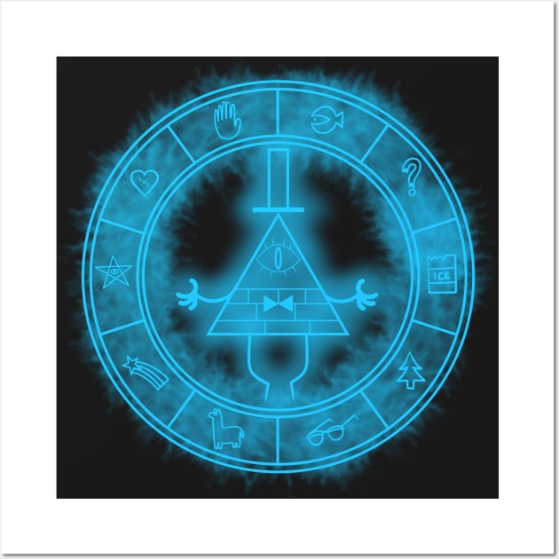 Bill Cipher symbol Wall Art by Wyrneck